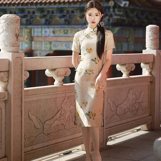 夏季改良年轻款少女高端气质旗袍连衣裙TX8314 商品图0