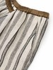 COCO ZONE100亚麻夏季条纹百搭休闲裤撞色松紧腰直筒裤CC1B0648 商品缩略图4
