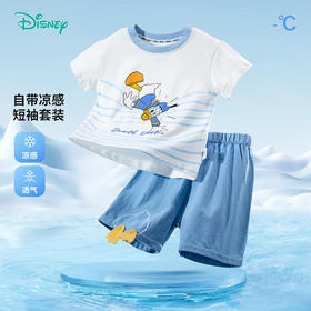 【唐老鸭90周年】迪士尼唐老鸭小童外衣男童夏季短袖套装ZD2DT041