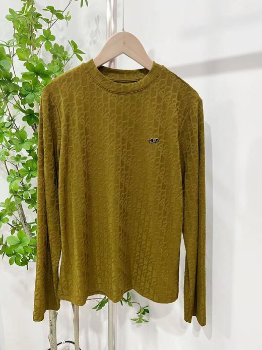 1-8869提花长袖暗纹小衫上衣-喜出 商品图2