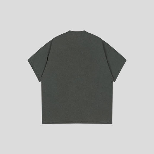 GOODBAI 撞色白鸽绣章logo贴布绣oversize短袖T恤 商品图2