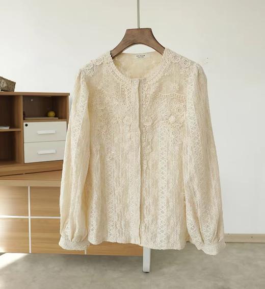 好看的哦~6745超重工刺绣重工春秋小衫上衣-喜出 商品图3