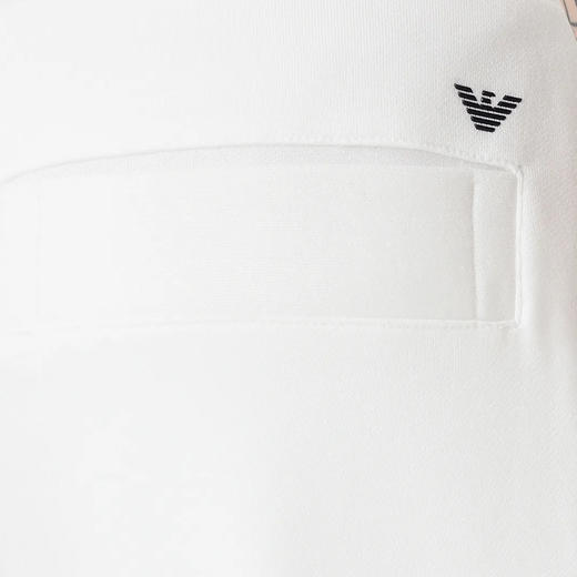 EMPORIO ARMANI 阿玛尼 男士莫代尔混纺平纹针织抓绒休闲运动裤 白色 8N1PS9 1JRIZ 0100 商品图2