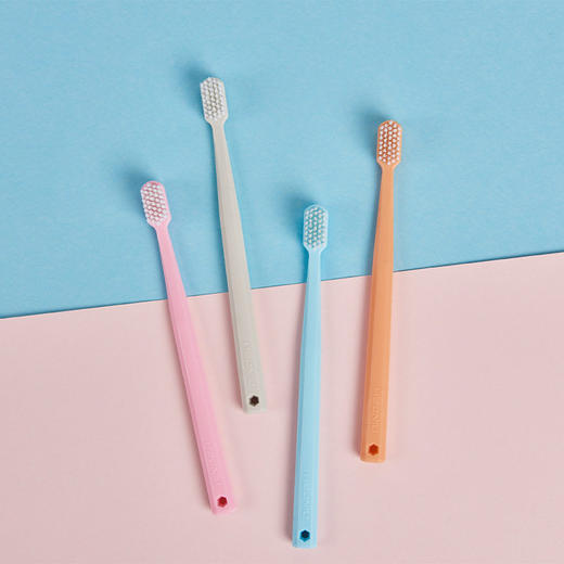 佐禧佑福马卡龙牙刷一盒4支旅行装成人软毛牙刷 商品图2