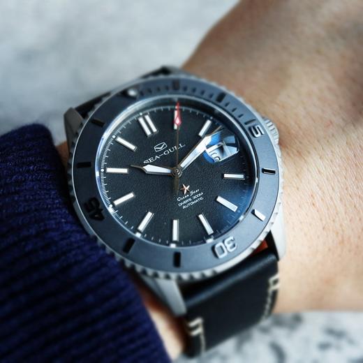 海鸥Seagull海洋之星陶瓷圈自动机械潜水手表夜光男士皮带1207 商品图3