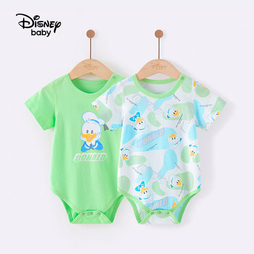 【2件装】【59-73】【迪士尼】男童婴童夏款纯棉连体哈衣 商品图2