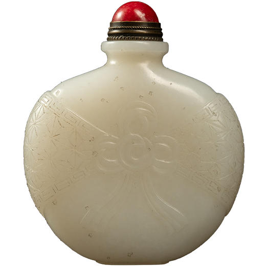 清 玉雕包福鼻烟壶 商品图5