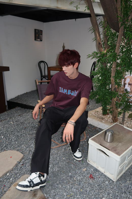 W420412190手绘字母短袖T恤 商品图5