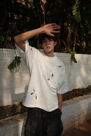 W422812241新潮印花短袖T恤