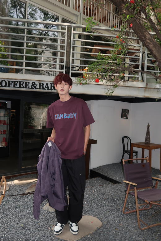 W420412190手绘字母短袖T恤 商品图7