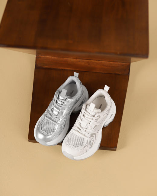 westory2024春季新款休闲厚底轻便舒适圆头百搭老爹鞋板S24CM74281 商品图2