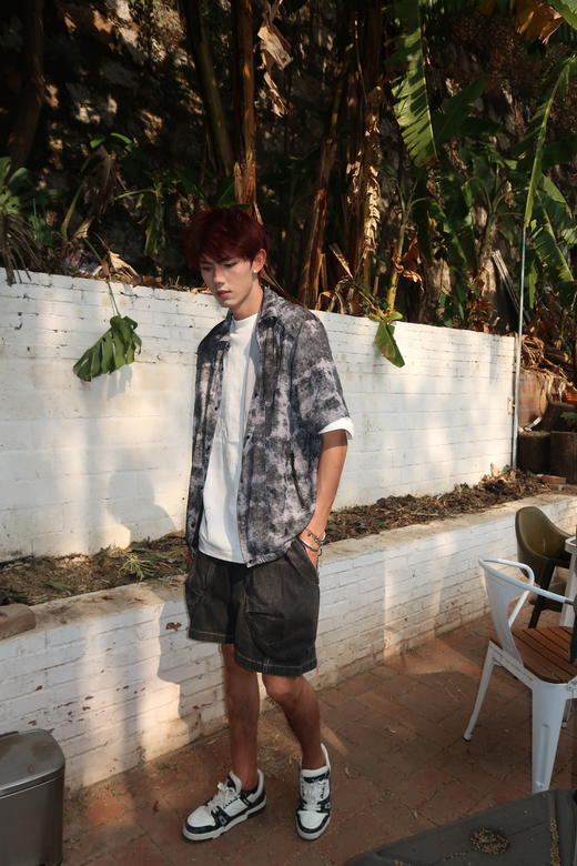 W422125301满印休闲短袖衬衫外套 商品图12