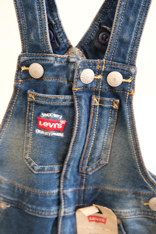 LEVIS李维斯童衣男婴童针织牛仔背带裤秋冬款83681DO963W0380 商品图5