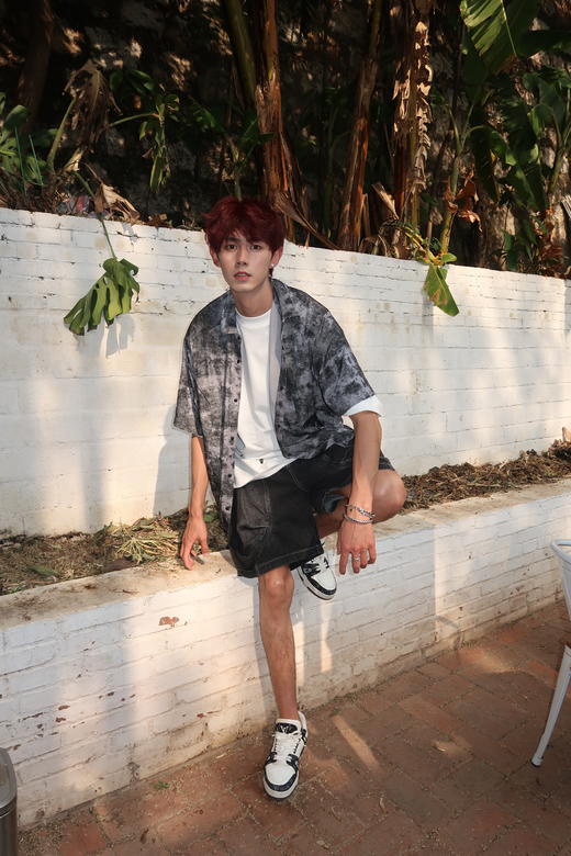 W422125301满印休闲短袖衬衫外套 商品图10