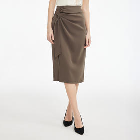 PF508斯尔丽2024新款高腰节半身裙韩版气质优雅中长挡小肚子显瘦直身裙