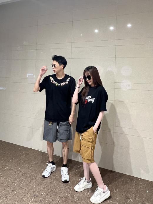 情侣款时尚美式工装短裤  显高显瘦松紧裤腰+抽绳可自由调节腰围 商品图7