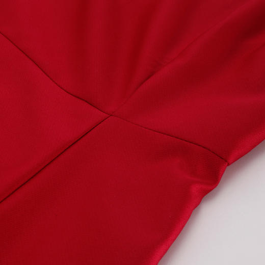 PF868斯尔丽2024新款时尚高级光泽感柔软面料赫本风中长小礼服连衣裙 商品图4