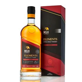 【以色列原装进口】奶与蜜 元素系列 雪莉桶单一麦芽威士忌 700ml