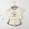 【夏季韩版宝宝可爱卡通熊两件套】ins中小童男女宝宝家居服透气套装 商品缩略图9