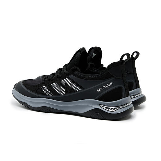 西遇时尚舒适休闲鞋男新款飞织透气运动鞋网面慢跑男鞋21745552 商品图4