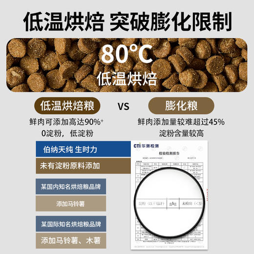 伯纳天纯生时力鲜肉低温烘焙猫粮1.5kg全价猫加菲猫布偶猫高蛋白易吸收 商品图4