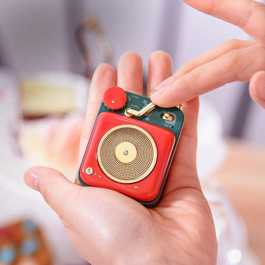 【为思礼】猫王原子唱机 复古便携掌上小音箱 一份有温度的声音礼物 生日节日送朋友 商品图4