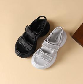 westory夏季新款法式优雅细高跟凉鞋露趾高跟鞋凉鞋W24BG62081