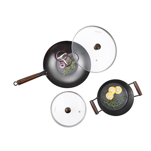 Recall系列锻纹精铁锅两件套 CIW3203S01 商品图1