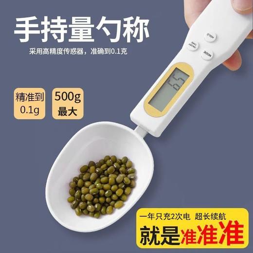 【电子量勺高精度0.1g】功能齐全操作更轻松，电子秤量勺秤厨房必备，高精度计量勺烘焙奶粉调料辅食勺刻度称重勺 商品图1
