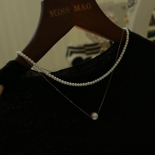 甄珠贝 520心动上新 转运珠9-10mm 搭配baby珠3-4mm，极强光，无暇，尖货品质，基本正圆，尾部纯银可调节链 商品图0