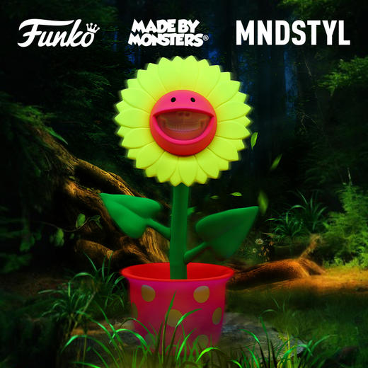 Ron English Growing Grin Sunflowe (Pink) 笑脸太阳花手办玩具 商品图0