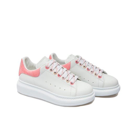 ALEXANDER MCQUEEN 亚历山大.麦昆 女士粉色尾阔型休闲运动鞋 白色 718139 WIEEU 8772 商品图1