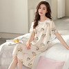 冰丝睡衣薄款凉爽丝绸睡裙外穿家居服加大码DSJ-2201 商品缩略图2