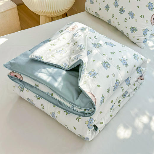 【限时特价！55/2条】可机洗！A类母婴级夏凉被双层纱夏被儿童空调被学生宿舍单双人夏季薄被子 商品图12