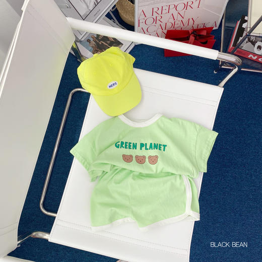 【夏季韩版宝宝可爱卡通熊两件套】ins中小童男女宝宝家居服透气套装 商品图11