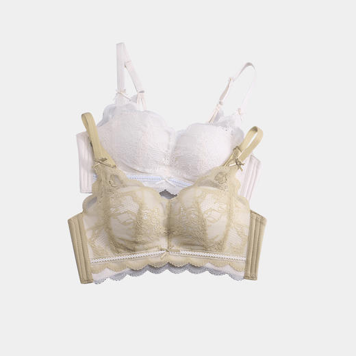 美季美优X撞色花边中厚定型杯文胸W452A02 商品图4