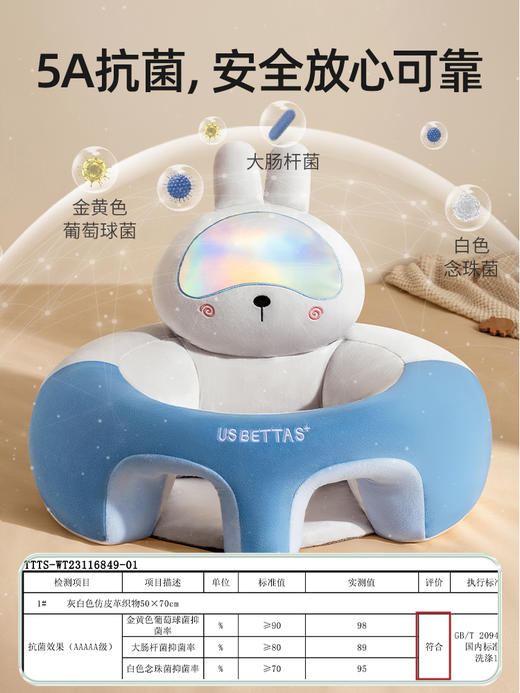 贝肽斯宝宝学坐椅婴儿坐立神器不伤脊柱练习座椅沙发防摔训练椅 商品图1