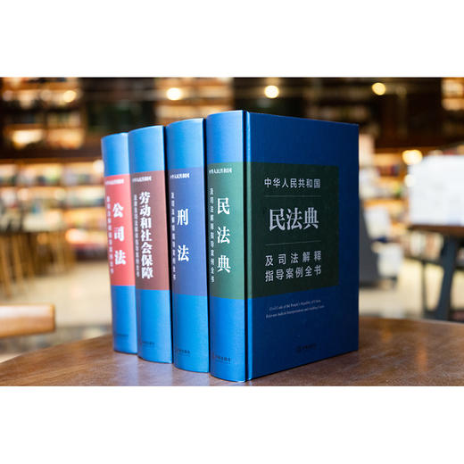 4本套装 中华人民共和国民法典+刑法+公司法+劳动和社会保障法及司法释指导案例全书 法律出版社 商品图2