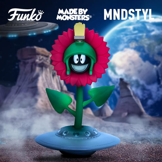 Ron English Growing Grin Sunflower (Original) 火星人马文手办玩具 商品图0