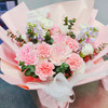 见花则喜花束 7朵洛神玫瑰+4朵粉色康乃馨(可备注送货日期） 商品缩略图2