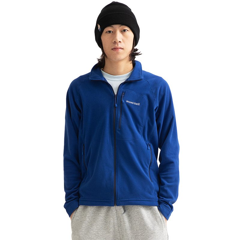 MONTBELL男款户外休闲保暖肤微弹抓绒衣内胆1114432/1114881