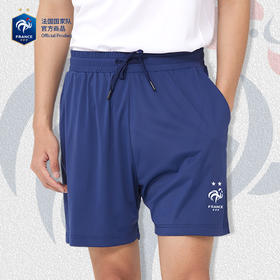 法国国家队官方商品 | 深蓝速干短裤训练夏季排汗休闲裤足球迷