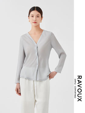 262049903无领斜裁上衣