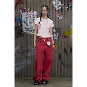 GOODBAI GOODEES 梦幻飞行图案印花短袖T恤