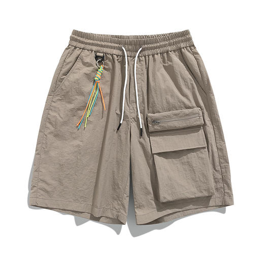 情侣款时尚美式工装短裤  显高显瘦松紧裤腰+抽绳可自由调节腰围 商品图8