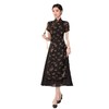 SYK27民族风长款奥黛旗袍裙2024夏新款复古国风改良中式中老年日常奥黛 商品缩略图4
