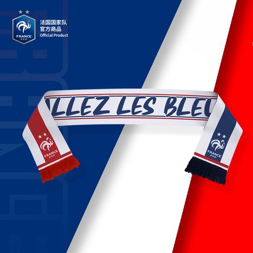 法国国家队官方商品 | 队徽蓝白条助威围巾流苏纪念足球迷周边 商品图4