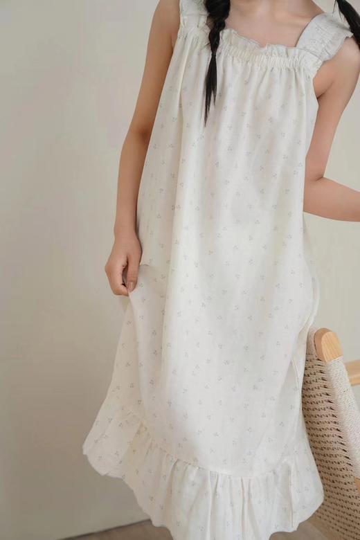 蔓秋2024春夏新款家居裙 全棉舒适双层纱面料均码 商品图1