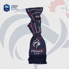 法国国家队官方商品 | 经典队徽拼色助威围巾流苏纪念足球迷周边