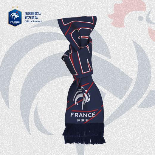 法国国家队官方商品 | 经典队徽拼色助威围巾流苏纪念足球迷周边 商品图0